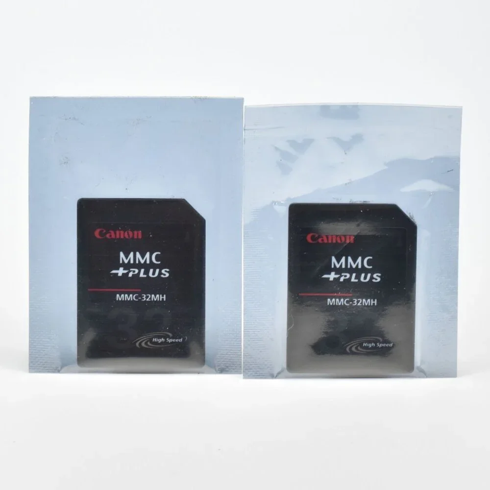 Canon 32MB MMC Plus Memory Card High-Speed MMC-32MH Qty 2 New Sealed